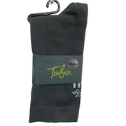 MEDIAS DE CICLISMO REFLECTIVO BARRA GRIS OSCURO