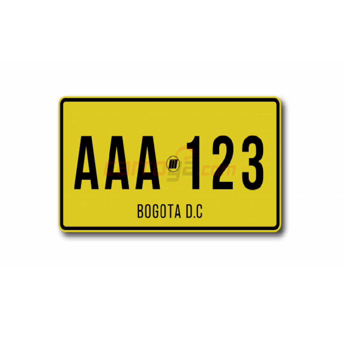 PLACAS PARA CARRO