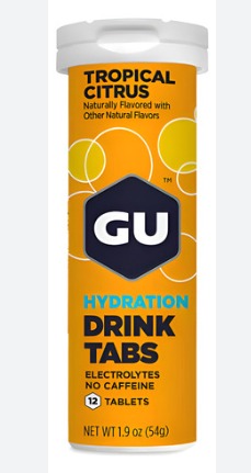 GU HYDRATION DRINK TABS TROPICAL CITRUS