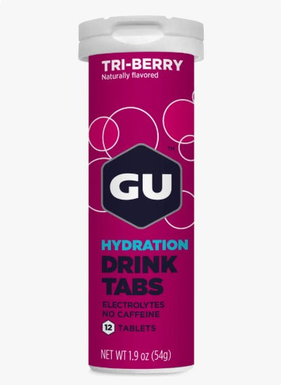 GU HYDRATION DRINK TABS TRI-BERRY