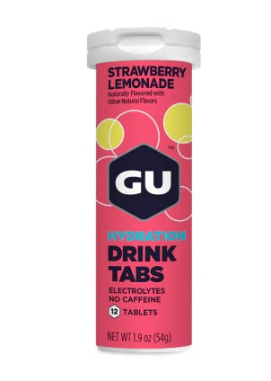 GU HYGRATION DRINK TABS STRAWBERRY LEMONADA