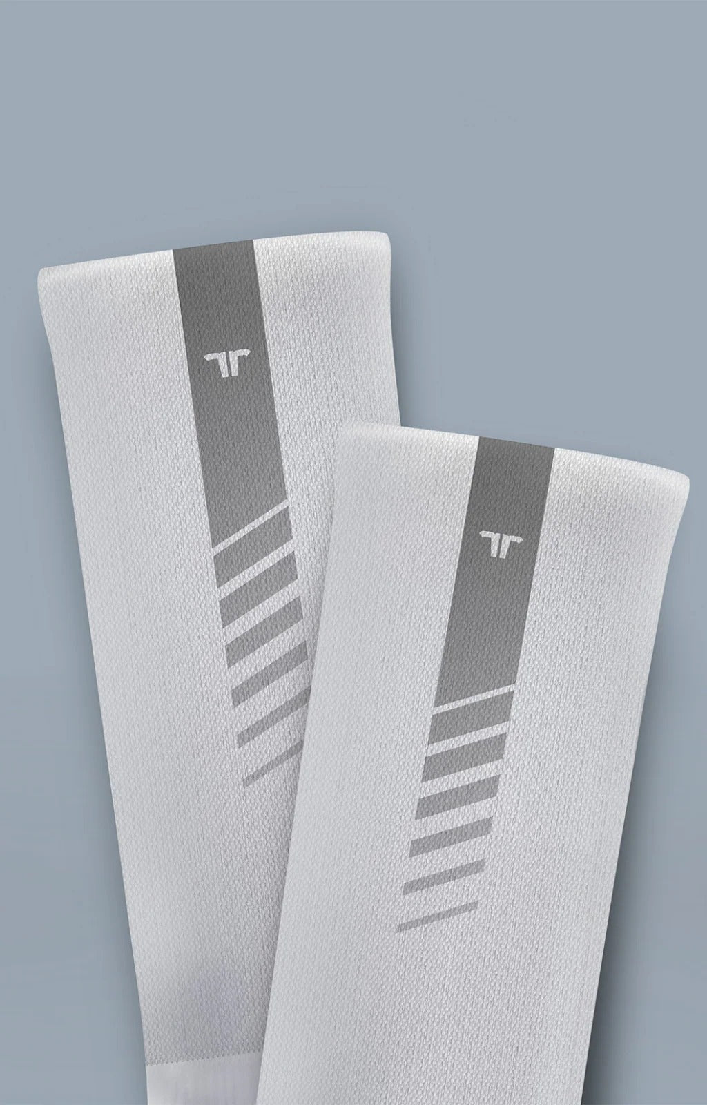 MEDIAS TERRET DE COMPRESION RACE WHITE REFLECTIVAS