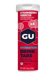 GU HYDRATION DRINK TABS STRAWBERRY HIBISCUS
